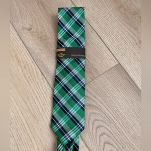 Dockers Vibrant Green and Blue Plaid Tie